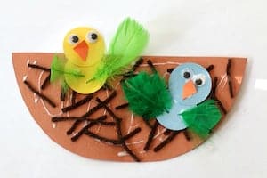 birds nest craft for kids