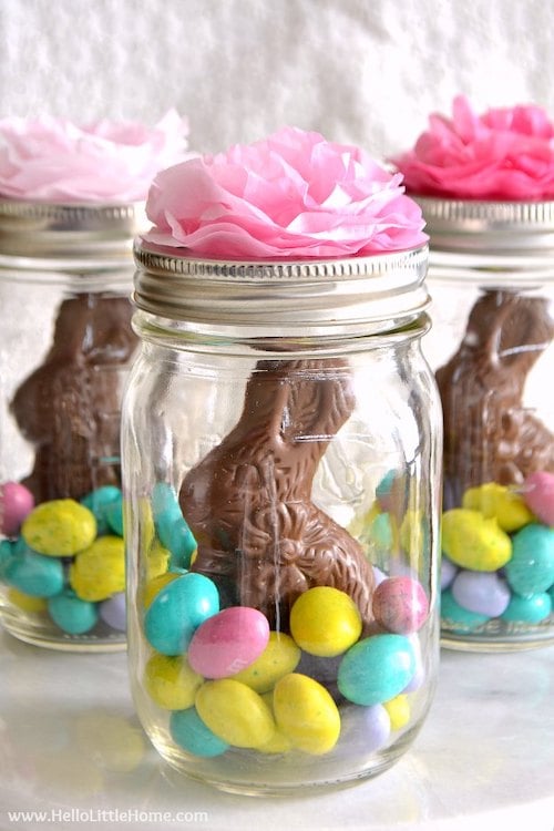 Mason Jar DIY Easter Baskets