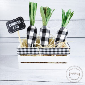 Dollar Tree Carrot Patch Spring Decor