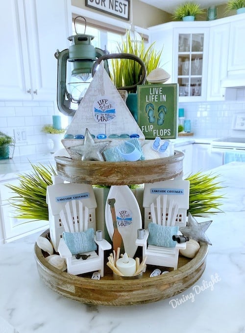 Dining Delight: Bee Themed Tiered Tray Decor