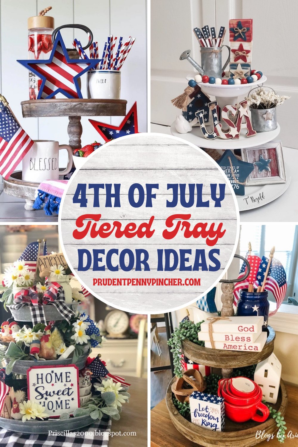 Mini solo cup Whipped parfaits Forth  of July Tier Tray Decor. 