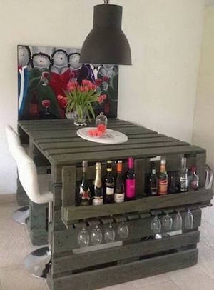 Table and Wine Rack