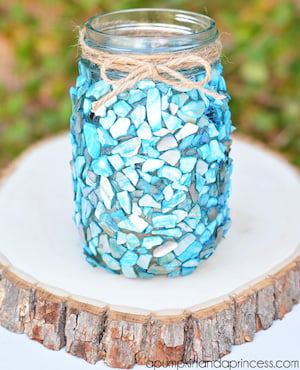 Beach Inspired Mason Jar Craft