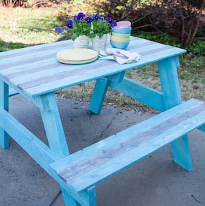 Picnic Table pallet wood project