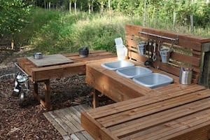 Outdoor Kitchen pallet furniture