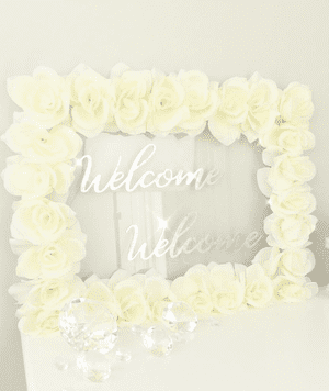 welcome wedding sign