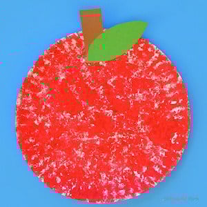 Sponge Painted Apple