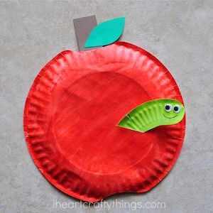 Paper Plate Apple
