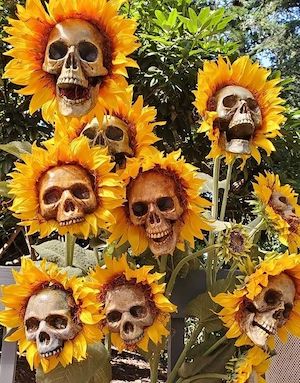 Skull Flowers for the yard