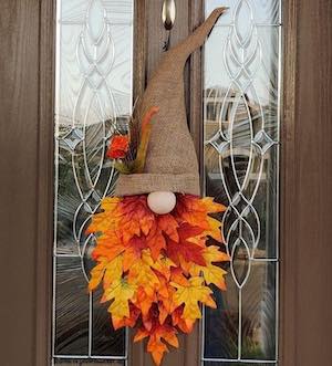 fall gnome wreath