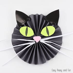 halloween paper black cat craft