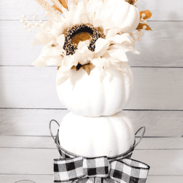 farmhouse fall pumpkin topiary