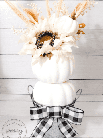 farmhouse fall pumpkin topiary