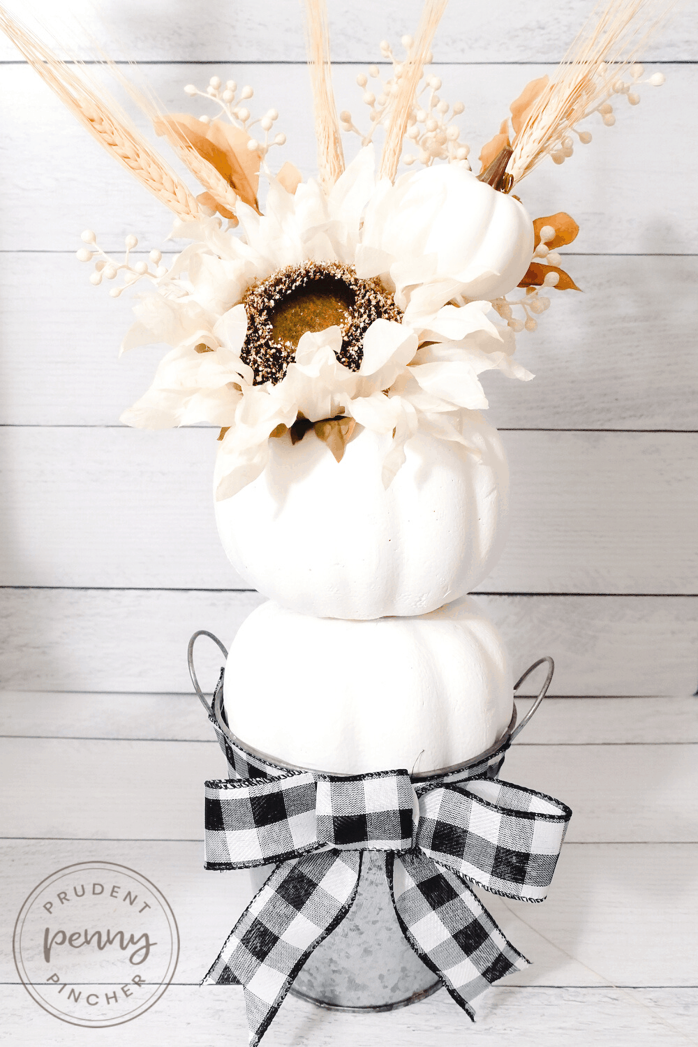 Dollar Tree Fall DIY Pumpkin Topiary - Prudent Penny Pincher