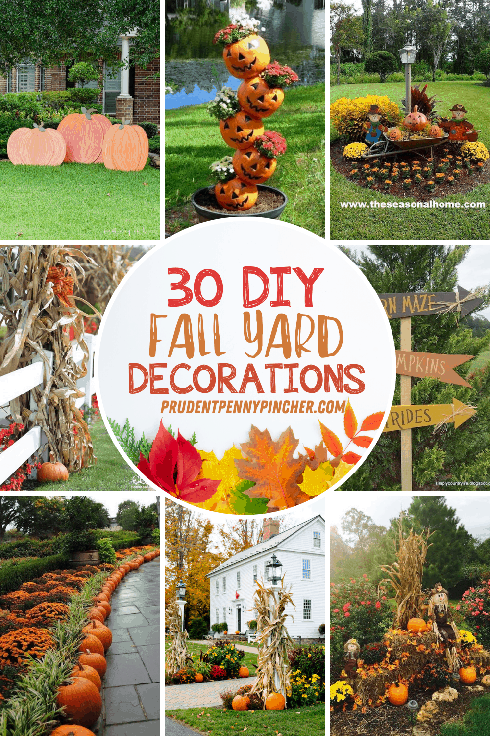 30 Diy Fall Yard Decor Ideas Prudent Penny Pincher