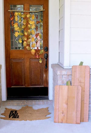 Natural Leaf and Branch Door Hanger