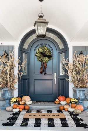 Fall Front Porch Scape