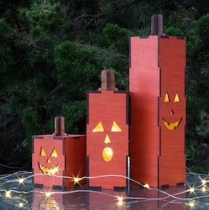 halloween Light Up Jack O Lanterns for the front porch