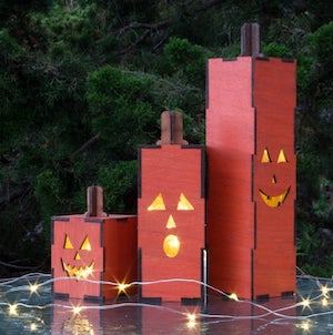 Outdoor Light Up Jack O Lanterns