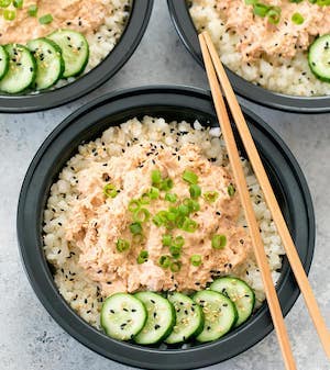 spicy tuna bowls