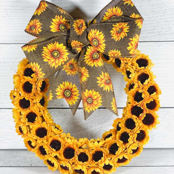 Easy DIY Sunflower Wreath Prudent Penny Pincher