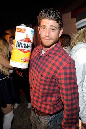 last minute Brawny Man Halloween Costume 