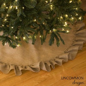 burlap tree skirt