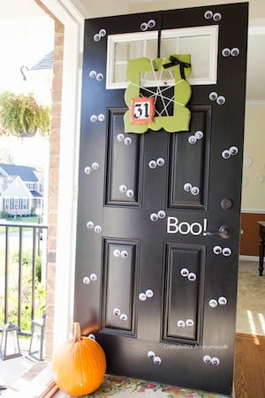 How To Make A Halloween Paper Bag Door Monster - HomeJelly