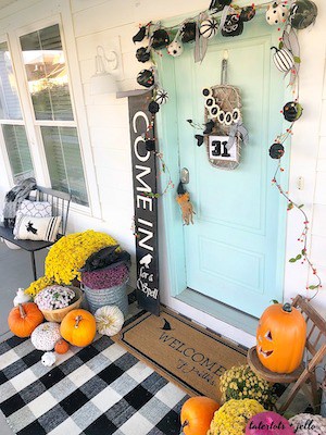 Halloween Witch Front Porch Decor