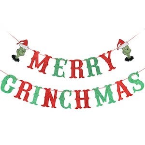 grinch christmas banner decoration 