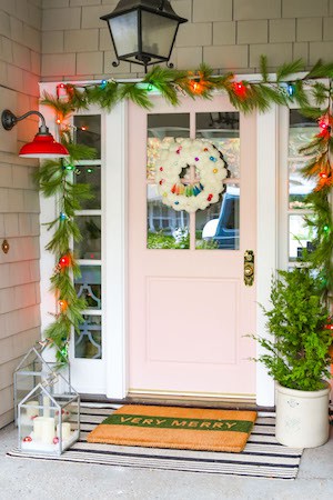 Colorful Farmhouse Front Door