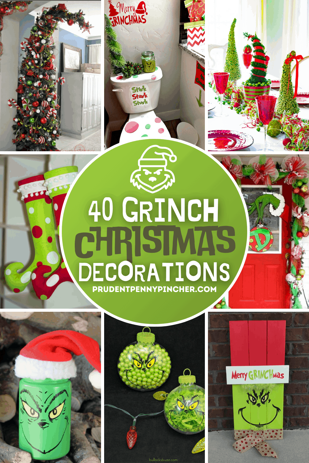 40 DIY Grinch Christmas Decorations - Prudent Penny Pincher