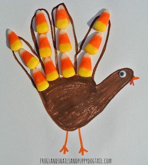 candy corn turkey