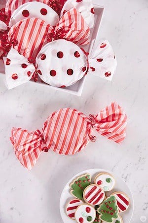 christmas candy cookie wrap