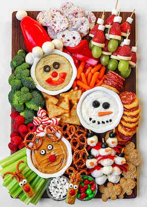 christmas snack board appetizer for kids