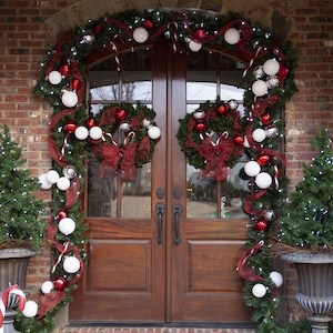 Christmas garland DIY door decoration