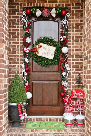     Christmas front door decoration ideas