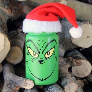 grinch mason jar Christmas Decoration