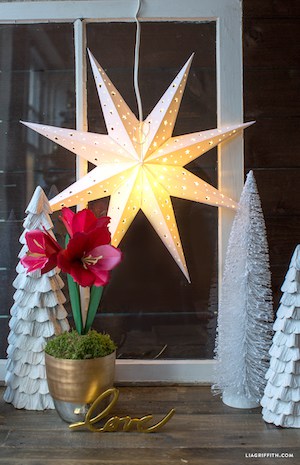 DIY Paper Star Window