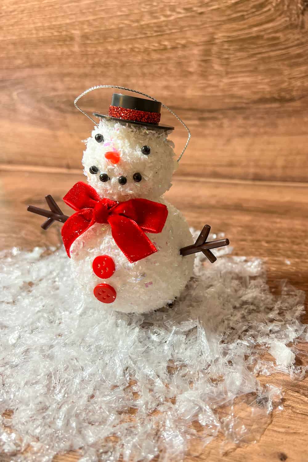 foam ball snowman ornament