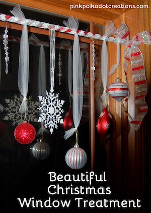 Beautiful Christmas Window Treatment