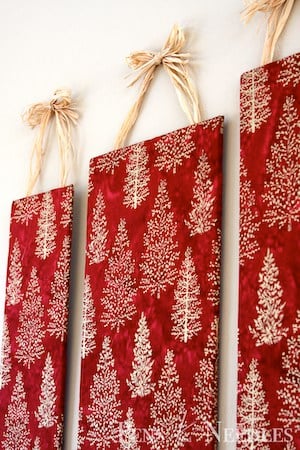 christmas fabric wall decor