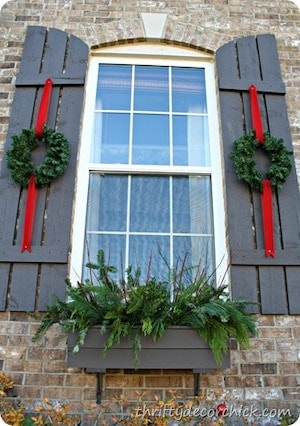 ecorating Window Shutters for Christmas