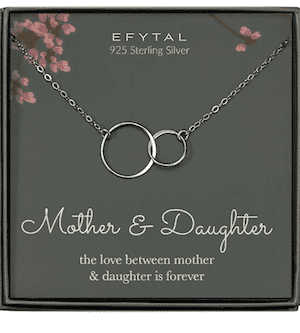 mother daughter necklace gift for Mother's Day