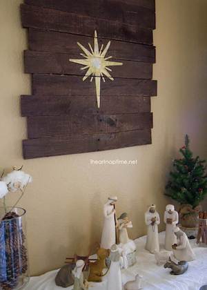 naivety pallet wall art for christmas 