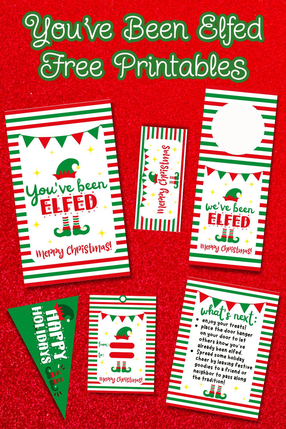 you've been elfed printables