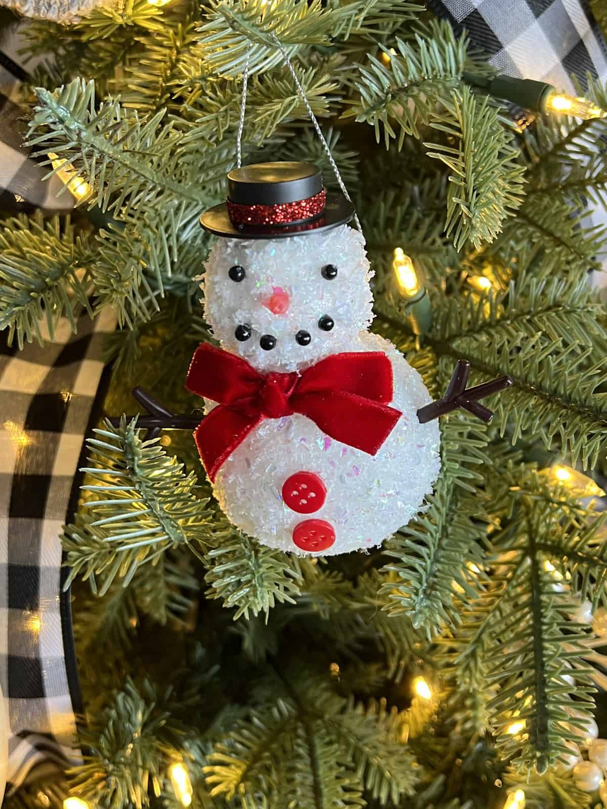 snowman Christmas ornament