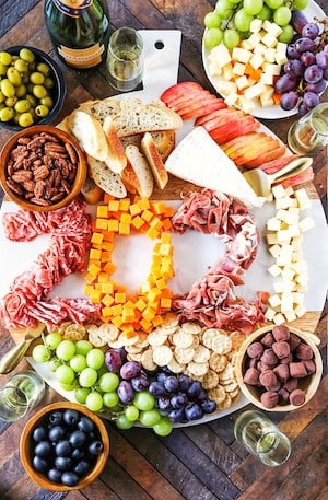 New Year’s Eve Appetizer Charcuterie Board