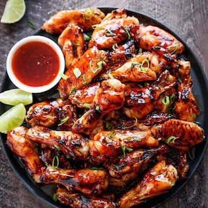 Sticky Thai Chicken Wings