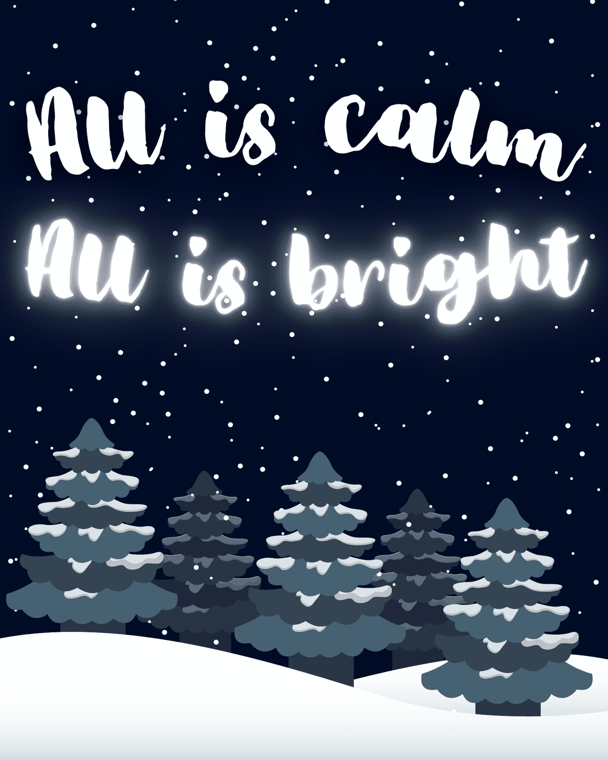 all is calm all is bright printable